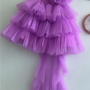 Lavender Layered Tulle Dress
